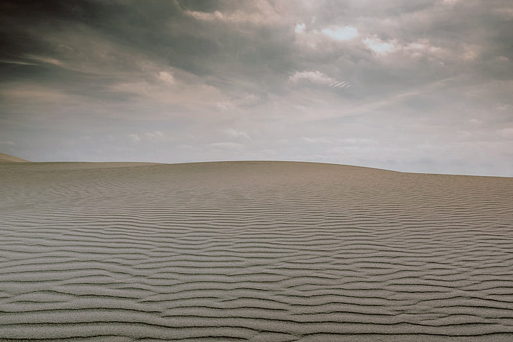 sand, desert, scenics - nature, land, sky, cloud - sky, tranquil scene, HD wallpaper