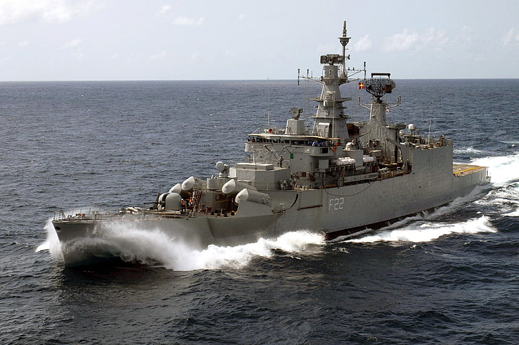 warship, Godavari-Class, INS Ganga, Indian-Navy, HD wallpaper