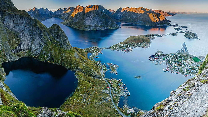nature, crater lake, mount scenery, tarn, glacial lake, fjord