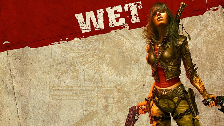Wet game application screenshot, Wet (Video Game), video games, HD wallpaper