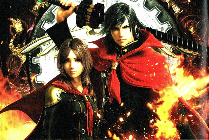 Video Game, Final Fantasy Type-0, Machina Kunagiri, Rem Tokimiya, HD wallpaper