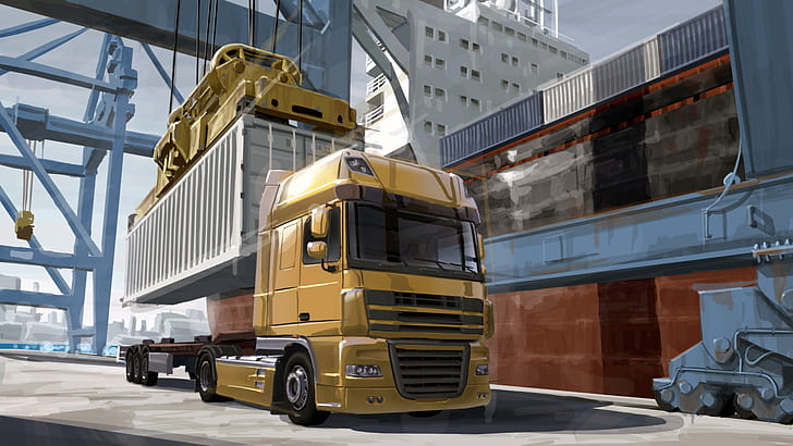Euro truck 1080P, 2K, 4K, 5K HD wallpapers free download