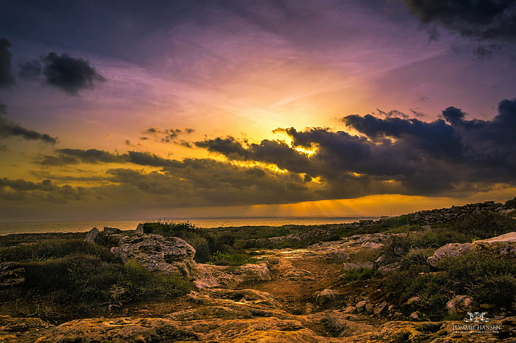 Sunset, Sunrise, Favignana, Island, Sicily, Italy, Fall, Landscape, HD wallpaper