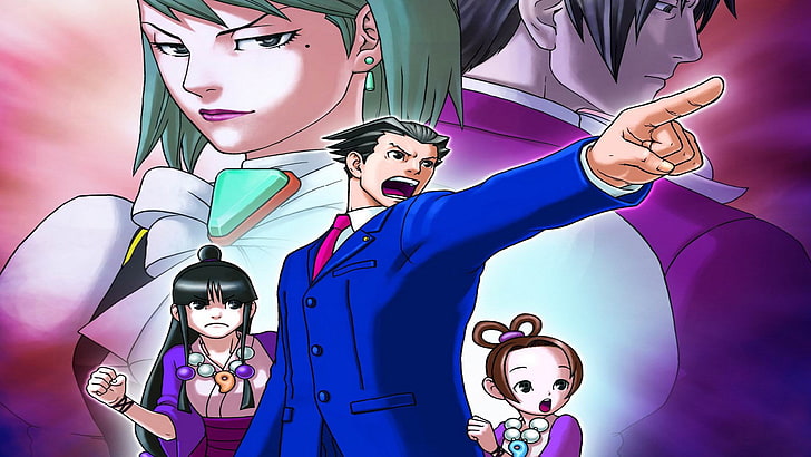 phoenix wright ace attorney, adult, people, young adult, human representation, HD wallpaper