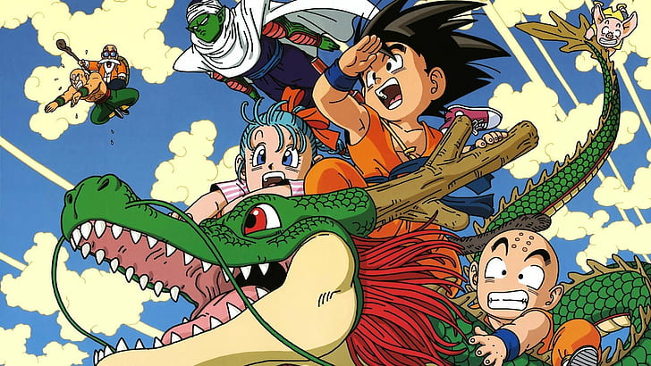 HD wallpaper: Bulma, Dragon Ball Z, Kid Goku, Krillin, Muten Roshi, Piccolo  | Wallpaper Flare