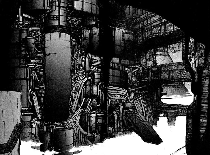 Tsutomu Nihei, Blame!, industry, no people, architecture, indoors, HD wallpaper