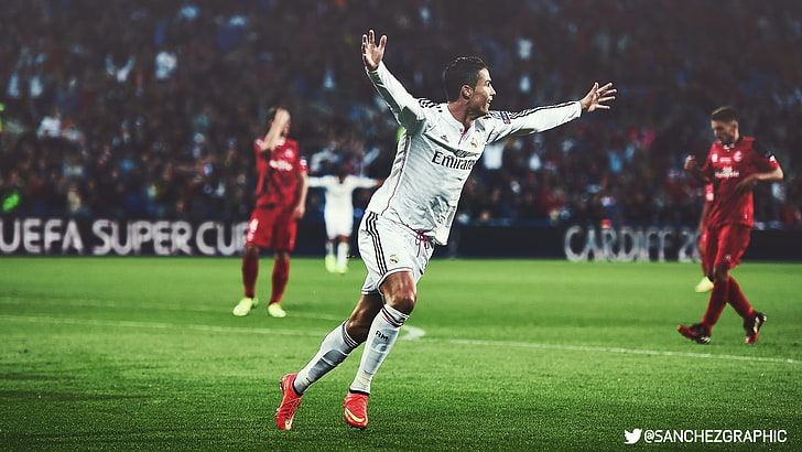 Cristiano Ronaldo wallpaper, Sanchez Graphics, HDR, Real Madrid, HD wallpaper
