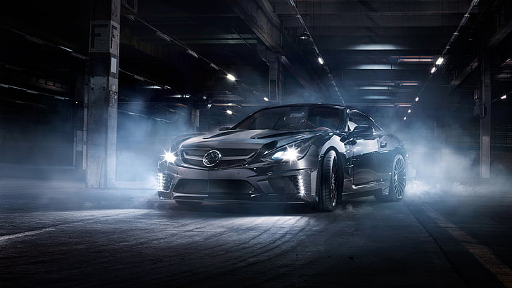 mist, Carlsson, street, Mercedes-Benz SL65 AMG Black Series, HD wallpaper