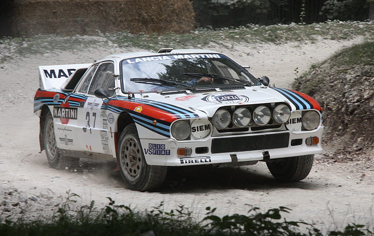 sports car, road, rally cars, Rallye, Group B, Lancia 037, HD wallpaper