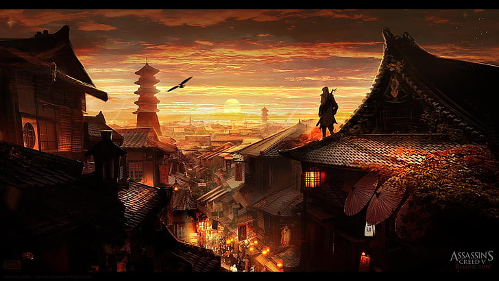 Assassins Creed digital wallpaper, Assassin's Creed, fantasy art, HD wallpaper