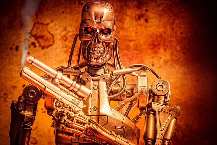toys terminator endoskeleton, machinery, human representation, HD wallpaper
