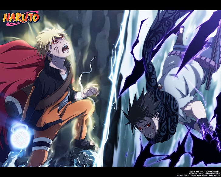 uchiha sasuke naruto shippuden sage mode naruto uzumaki rasengan chidori 1280x1024  Anime Naruto HD Art
