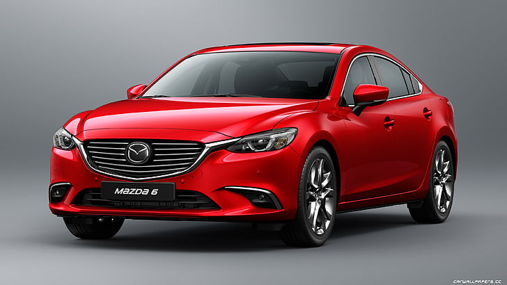 red Mazda 6 sedan, 2018 Cars, 4k