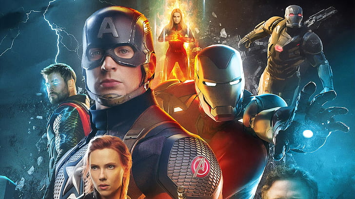 HD wallpaper: The Avengers, Avengers EndGame, Black Widow, Captain America  | Wallpaper Flare