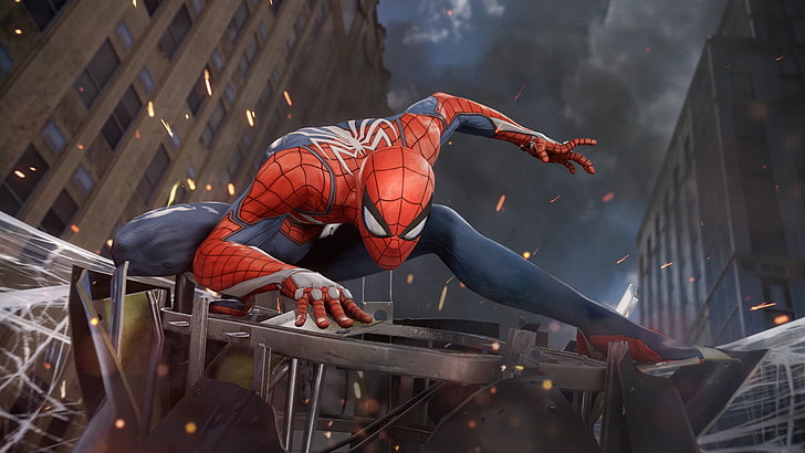 Spider-man digital wallpaper, video games, Spider-Man (2018)