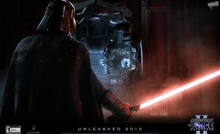 Force Unleashed II - Dark Vader, Star Wars Darth Vader poster, HD wallpaper