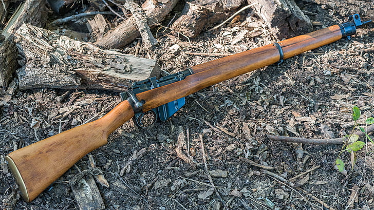 weapons, 1942, Lee-Enfield, a repeating rifle, HD wallpaper