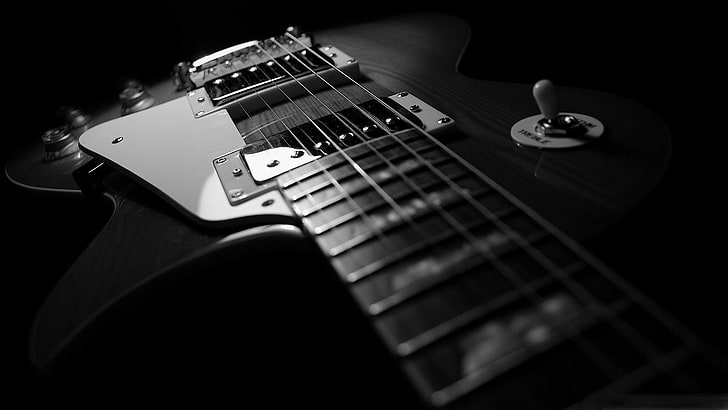 abstract music photography les paul guitars gibson sg monochrome 1920x1080  Entertainment Music HD Art, HD wallpaper