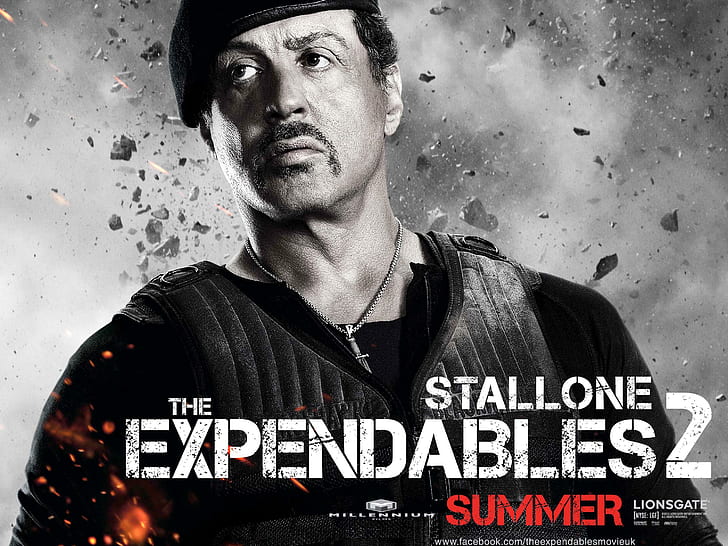Sylvester Stallone in Expendables 2, movies