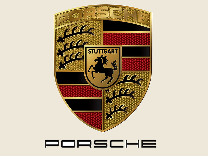 Porsche Logo Car, Porsche Stuttgart logo, Other, text, communication