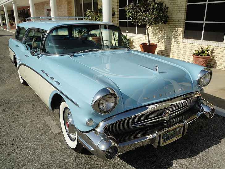 1957, buick, caballero, estate, retro, stationwagon, survivor