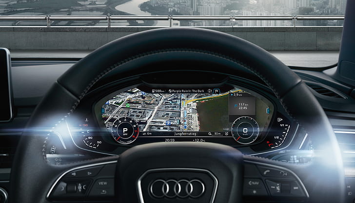 Audi A4, Interior, 4K