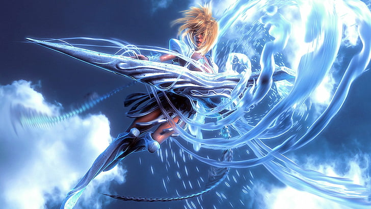Bleach, Tier Halibel, motion, adult, one person, nature, young adult, HD wallpaper
