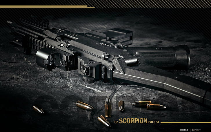 gun, Škorpion vz. 61, weapon, HD wallpaper