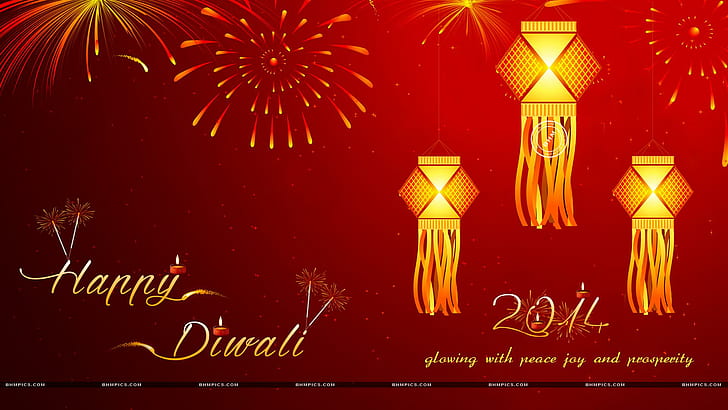 Glowing Diwali, happy diwali poster, festivals / holidays, HD wallpaper