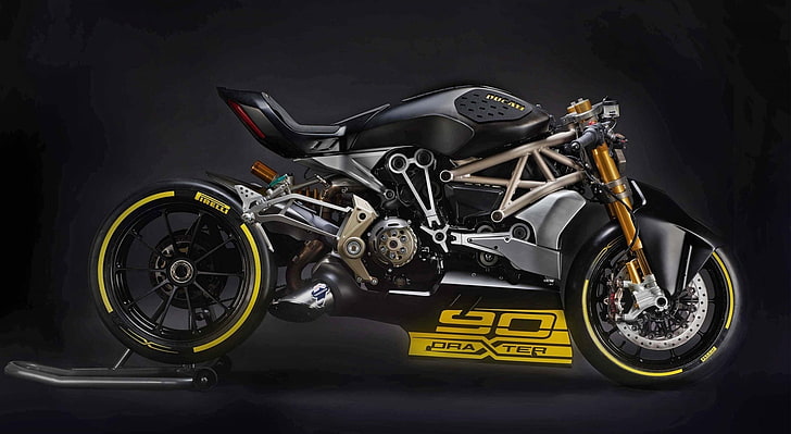 Ducati Draxter XDiavel Concept, black and gray motorcycle wallpaper