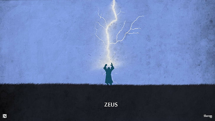 Zeus (DoTa2), Dota 2, Sheron1030, video games, HD wallpaper