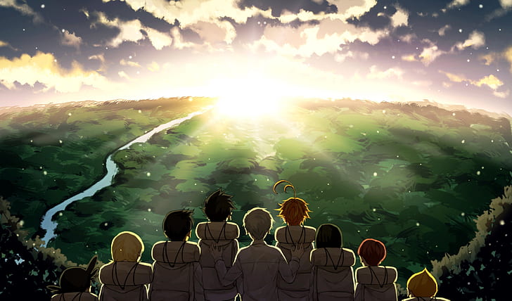 Anime, The Promised Neverland, HD wallpaper