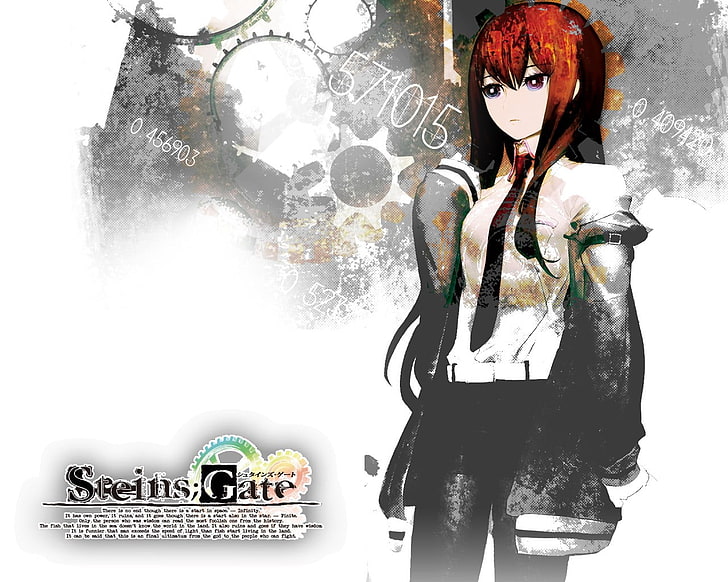 Steins Gate anime character wallpaper, Steins;Gate, Makise Kurisu, HD wallpaper