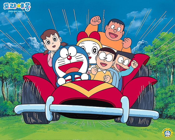 Anime, Doraemon, men, emotion, positive emotion, males, women, HD wallpaper