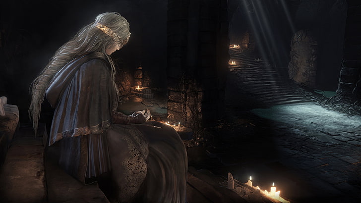 woman fictional character wallpaper, Dark Souls III, Gothic, video games, HD wallpaper