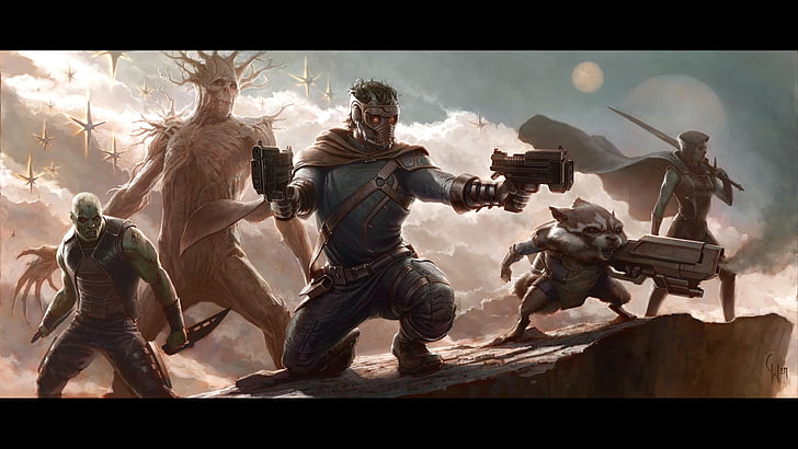 Guardians of the Galaxy wallpaper screenshot, movies, Drax the Destroyer, HD wallpaper