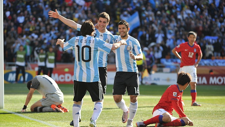argentina lionel messi fifa world cup argentina national football team south korea sergio aguero gon Sports Football HD Art, HD wallpaper