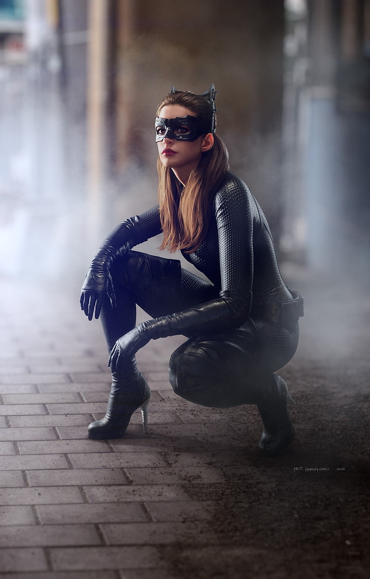 Catwoman, Anne Hathaway, The Dark Knight Rises, 3D, CGI, render