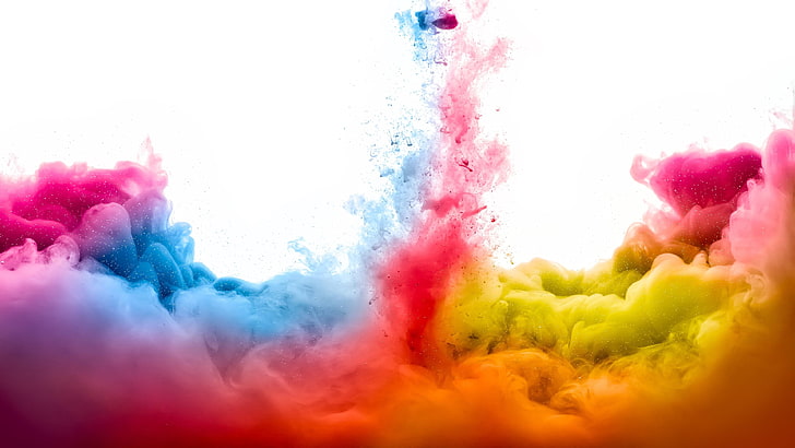 Colorful smoke Wallpaper