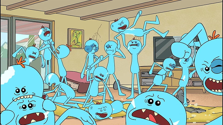 TV Show, Rick and Morty, Mr. Meeseeks (Rick and Morty), HD wallpaper