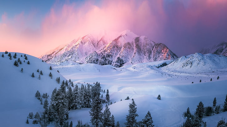 snow mountain, mountains, landscape, beauty in nature, scenics - nature