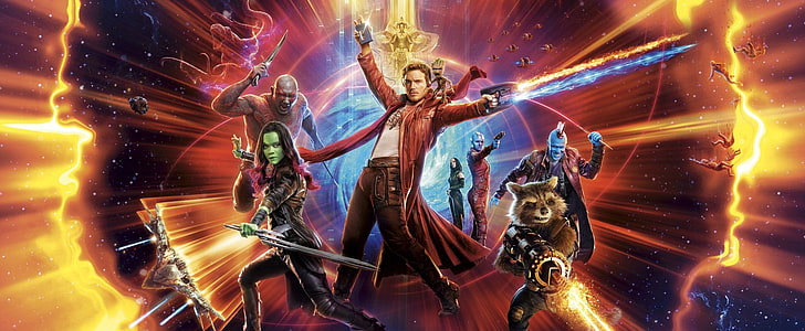 Guardians of the Galaxy poster, Movie, Guardians of the Galaxy Vol. 2, HD wallpaper