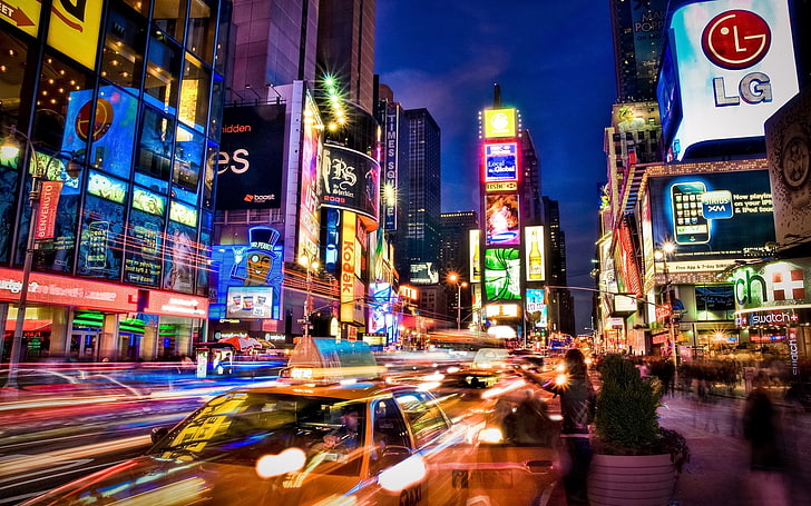 New York Times Square, New York City, USA, urban, building, skyscraper, HD wallpaper