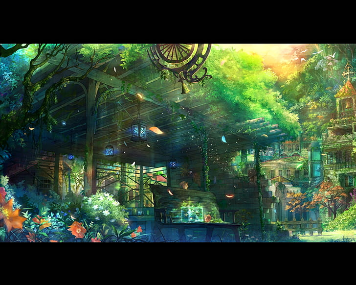 garden scenic 1280x1024  Nature Forests HD Art