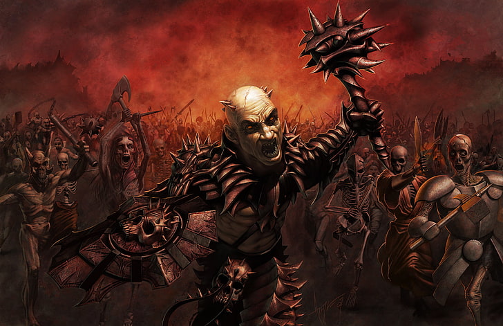 Death Knight, army of the dead illustration, Games, celebration, HD wallpaper