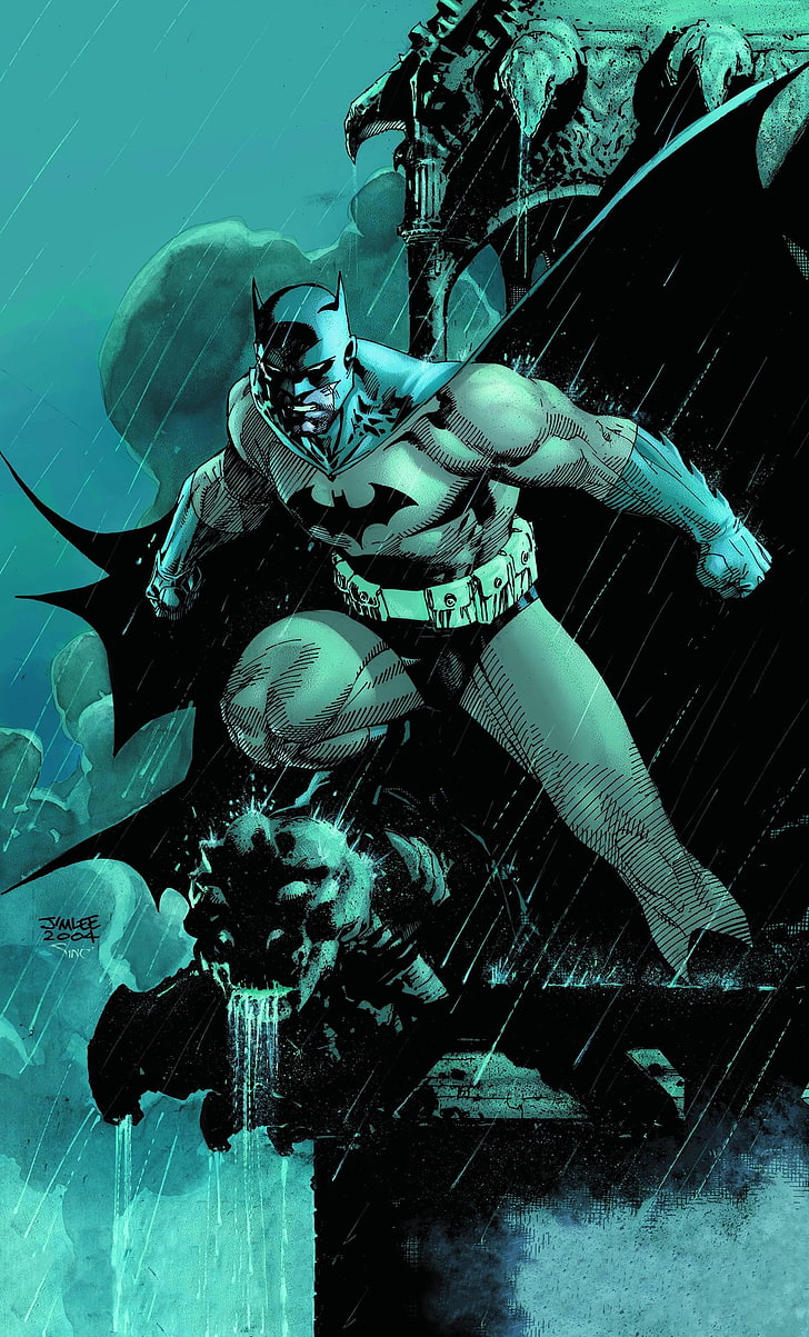 HD wallpaper: Batman wallpaper, Bruce Wayne, Jim Lee, Hush, cape, cowl,  rain | Wallpaper Flare