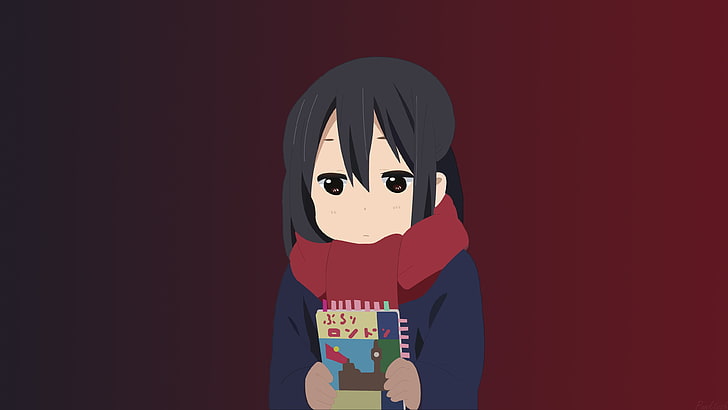 anime, K-ON!, studio shot, indoors, red, one person, disguise