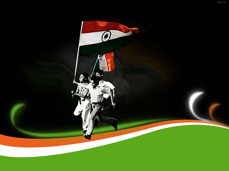 15 august, 2017, happy independence day, india flag, HD wallpaper