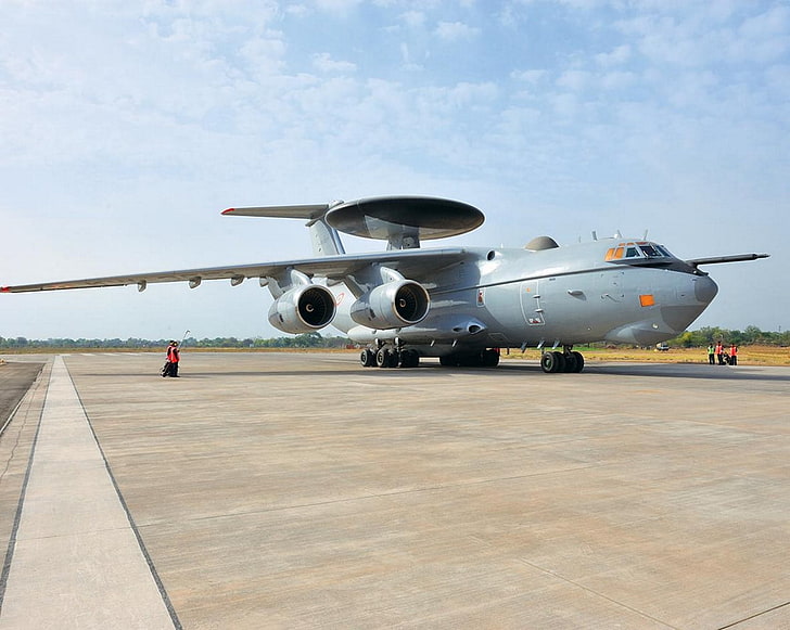 Indian Air Force, A-50EI (Il-76), military aircraft, air vehicle, HD wallpaper