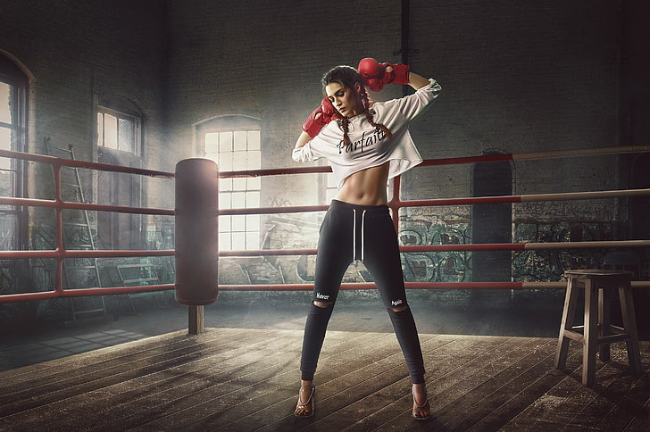 Boxer, Kriti Sanon, Model, Boxing, HD wallpaper